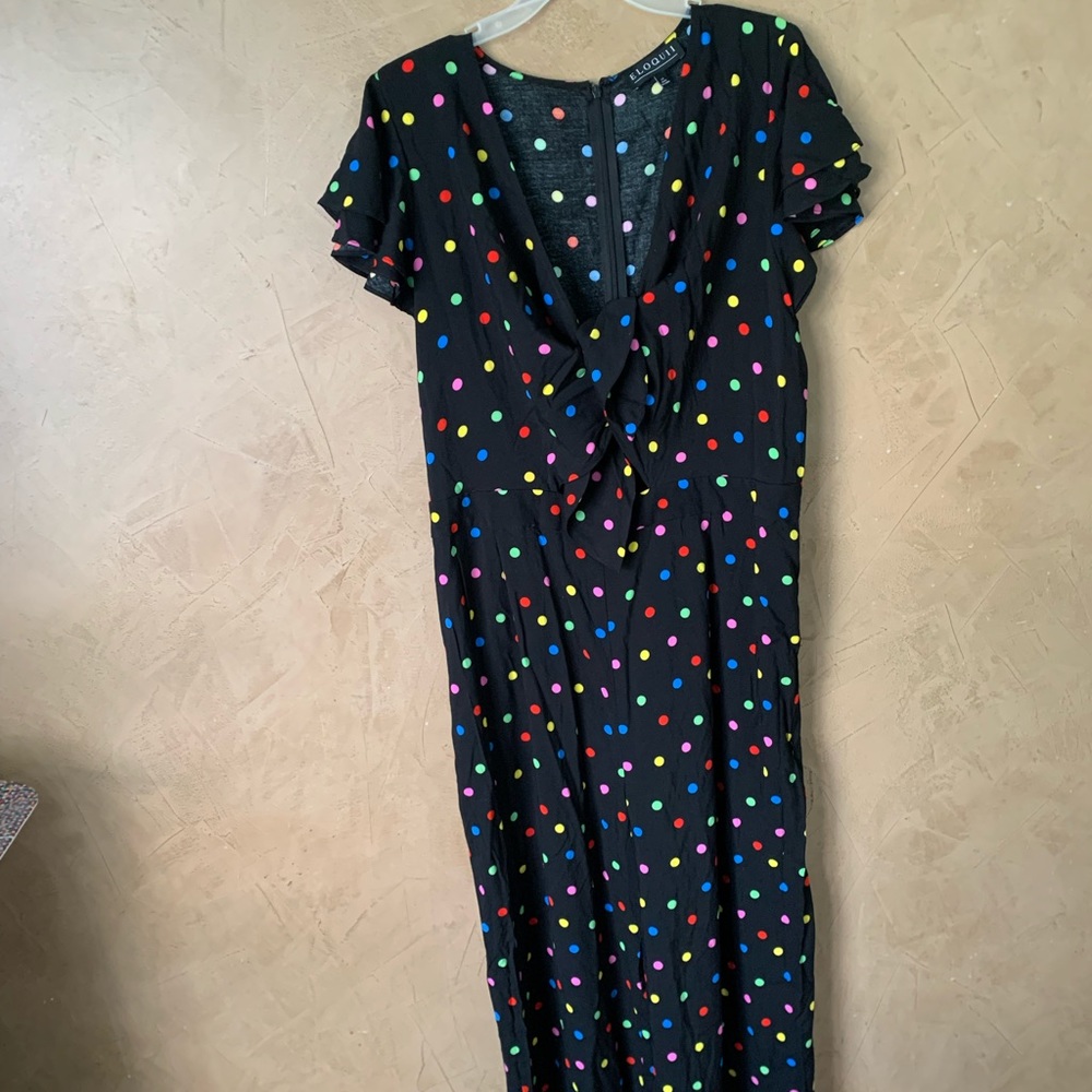 Eloquii Flounce Sleeve Cutout Jumpsuit 14